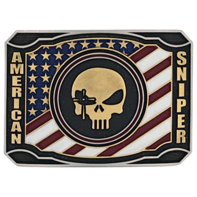 Montana Silversmiths Patriotic Duty Chris Kyle Attitude Belt Buckle, A905CK 