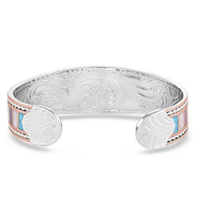 Image showing  Women's American Legends Curved Cuff Bracelet, Rose Gold