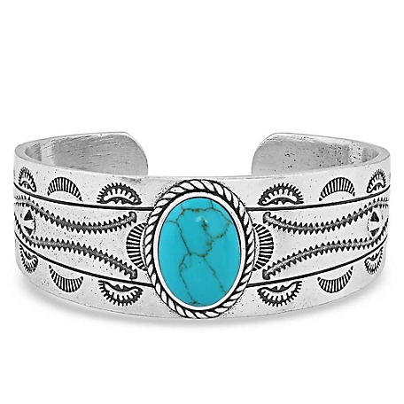 Montana Silversmiths Into the Blue Cuff Bracelet, Turquoise, BC5126