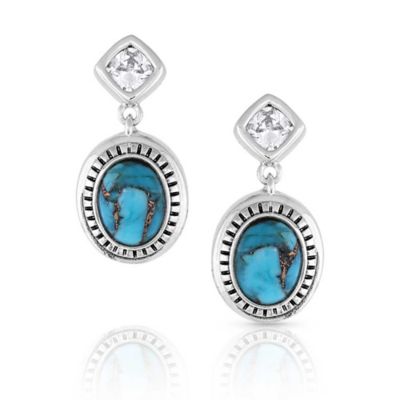 Montana Silversmiths Open Night Sky Earrings, Turquoise