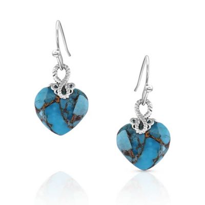 Montana Silversmiths Untamable Heart of Stone Earrings, ER5189