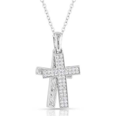 Montana Silversmiths Country Charm Cross Necklace, NC5164