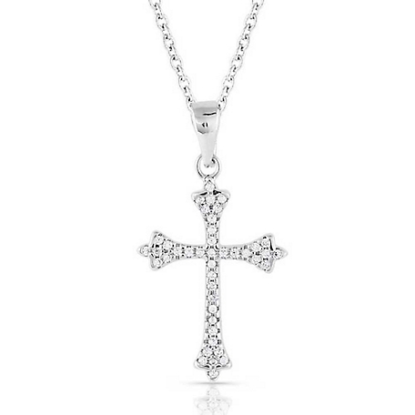 Montana Silversmiths Ethereal Crystal Cross Necklace, NC5169