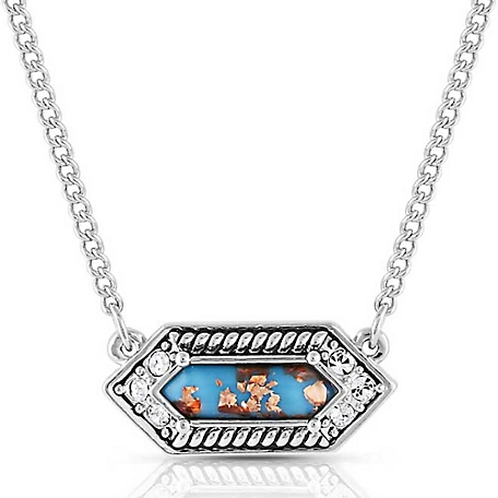 Montana Silversmiths Miner's Cobalt Turquoise Pendant Necklace, NC5190