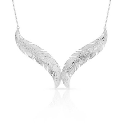 Image showing  Breaking Trail Feather Statement Necklace