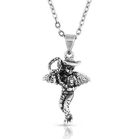 Montana Silversmiths Amberley's Cowboy Angel Necklace, NC5337