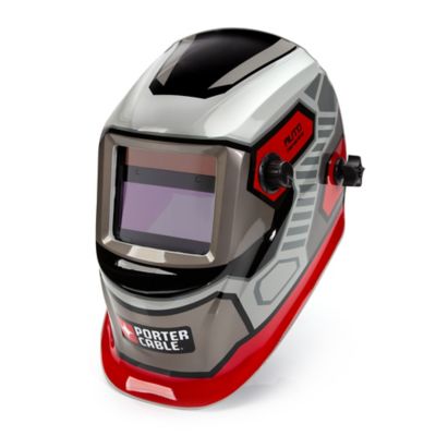 PORTER-CABLE No. 4-13 Shade Gray Auto-Darkening Welding Helmet with External Shade Control and Grind Mode
