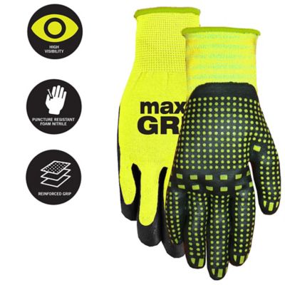 Midwest Gloves Max Grip Gloves, 3 Pairs