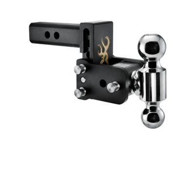 B&W 2 in. Receiver Browning Tow and Stow Class IV Dual Ball Mount with 2 in. and 2-5/16 in. Ball, 3 in. Drop