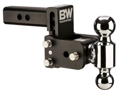 B&W Trailer Hitch Ball Mount Class IV Dual Ball with 1-7/8 in. and 2 in. Fits 2 in. Rec, 3 in. Drop TS10035B