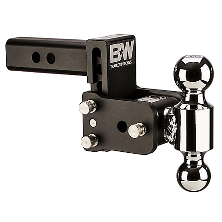 B&W Trailer Hitch Ball Mount Class IV Dual Ball with 1-7/8 in. and 2 in. Fits 2 in. Rec, 3 in. Drop TS10035B