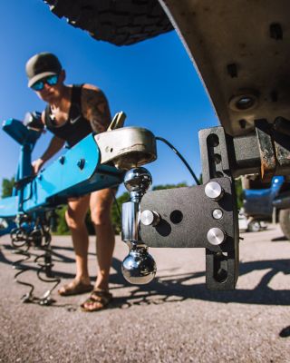 Image showing  2 in. Receiver Class IV Dual Ball Trailer Hitch Mount with 2 in. and 2-5/16 in. Ball, 5 in. Drop, 10,000 lb. Capacity