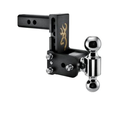 B&W 2 in. Receiver Browning Class IV Dual Ball Trailer Hitch Mount with 2 in. and 2-5/16 in. Ball, 5 in. Drop