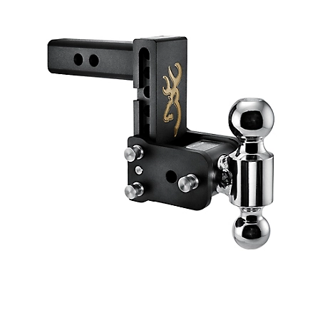 B&W Browning Trailer Hitch Ball Mount Class IV Dual Ball with 2 in. and 2-5/16 in. Fits 2 in. Rec, 5 in. Drop TS10037BB