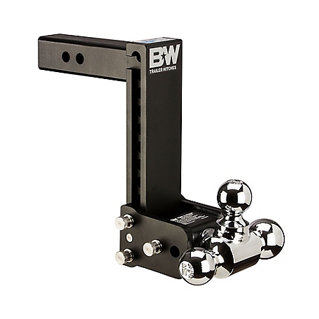 B&W Trailer Hitch Ball Mount Class IV Tri Ball with 1-7/8 in. 2 in. 2-5/16  in. Fits 2 in. Rec, 9 in. Drop TS10050B at Tractor Supply Co.