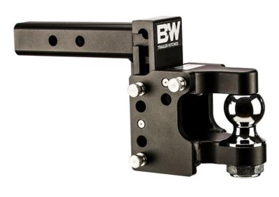 B&W 2 in. Receiver Tow and Stow Pintle Hook Ball Mount with 2-5/16 in. Ball, 8.5 in. Drop, 16,000 lb. Capacity