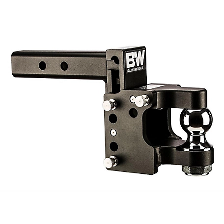 B&W Pintle Hook Tow & Stow, Fits 2 in. Receiver, 2-5/16 in. Ball, 8.5 in. Drop TS10056