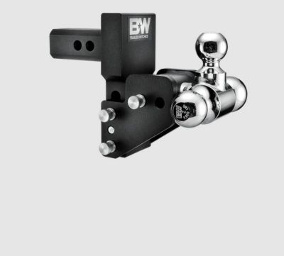 B&W Trailer Hitches Tow & Stow Ball Mount for GM Multi-Pro Tailgate, Tri-Ball Fits 2 in. Rec, 2.5 in. Drop TS10064BMP
