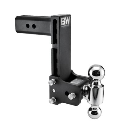 B&W 2-1/2 in. Receiver Tow and Stow Class V Trailer Hitch Dual Ball Mount, 9 in. Drop, 14,500 lb. Capacity