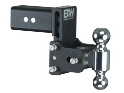 B&W Trailer Hitch Ball Mount Class V Dual Ball with 2 in. and 2-5/16 in. Fits 3 in. Rec, 4.5 in Drop TS30037B