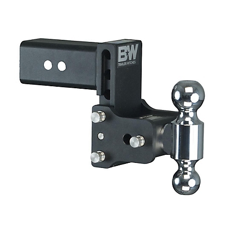 B&W Trailer Hitch Ball Mount Class V Dual Ball with 2 in. and 2-5/16 in. Fits 3 in. Rec, 4.5 in Drop TS30037B