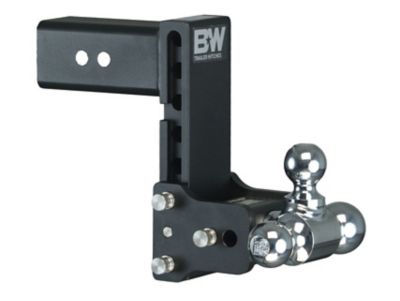 B&W 3 in. Receiver Class V Trailer Hitch Tri-Ball Mount with 1-7/8 in., 2 in. and 2-5/16 in. Ball, 7.5 in. Drop