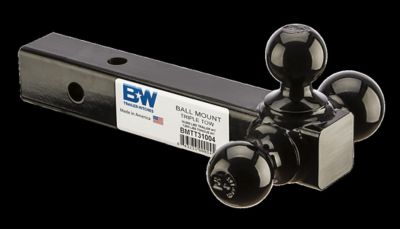 Image showing  2 in. Receiver Class III Trailer Hitch Ball Mount with 1-7/8 in., 2 in. and 2-5/16 in. Ball, 3,500/7,500/10,000 lb. Capacity