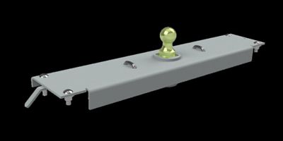 Image showing  Gooseneck Trailer Hitch Direct Fit Under Bed 2-5/16 in. Stow-A-Way Ball Safety Chain U-Bolt Kit, GNRK1300