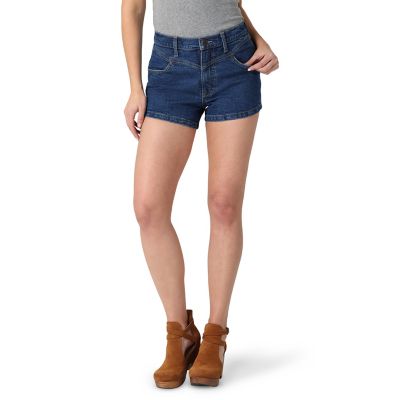 Image showing  Women's Stretch Fit High-Rise Retro Hemmed Shorts