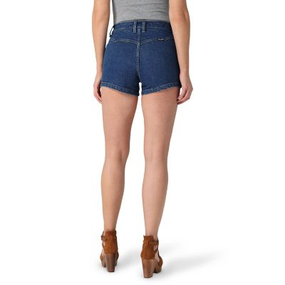 Image showing  Women's Stretch Fit High-Rise Retro Hemmed Shorts