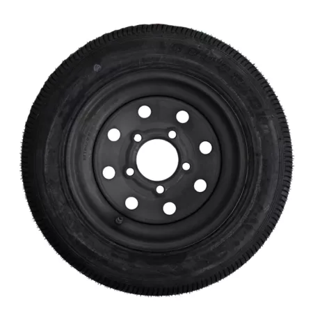 Hand trailer 4.80-12 12 in 6-Ply Bias Trailer Tire and Black Mod Wheel 5 Lugs on 4.5" Trailer Tires