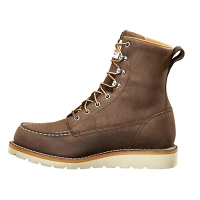 Image showing 6 th Carhartt Men's Waterproof Moc Soft Toe Wedge Boots, 8 in., FW8095-M