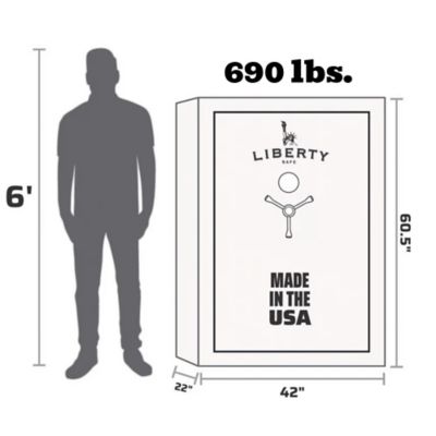 Image showing  64 Long Gun + 6 Handgun 22.8 cu. ft. Electronic Lock Revere Gun Safe, Midnight Bronze