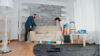 Image showing  10 ft. x 25 ft. 4 mil Plastic Sheeting, Clear