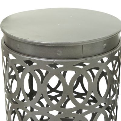 Image showing  Multicolor Metal Coastal Accent Tables, 3-Pack
