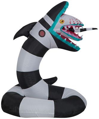 Image showing  35.83 in. Airblown Beetlejuice Sandworm Inflatable Halloween Decoration