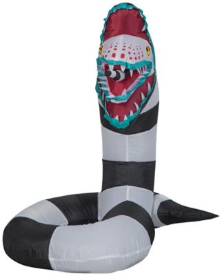 Image showing  35.83 in. Airblown Beetlejuice Sandworm Inflatable Halloween Decoration