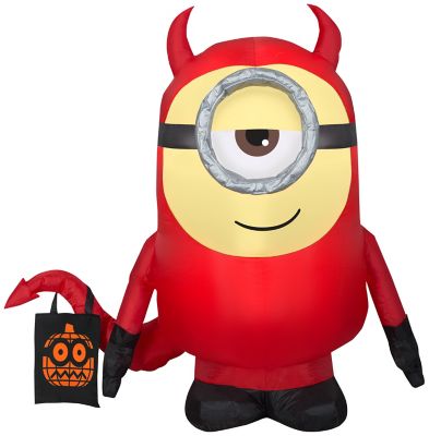 Gemmy Airblown Inflatable Despicable Me Stuart as Devil