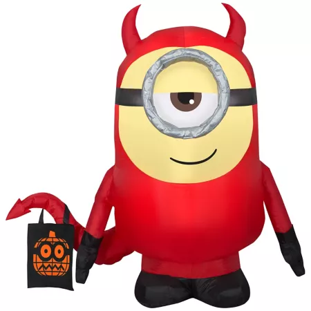 Gemmy Airblown Inflatable Despicable Me Stuart as Devil Halloween Inflatables