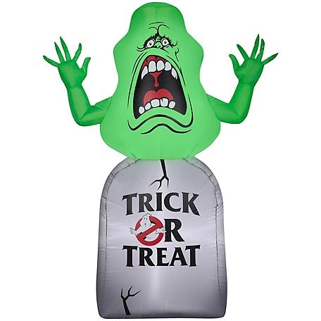 Gemmy Airblown Inflatable Ghostbusters Slimer on Tombstone, 59.84 in. x 20.87 in. x 43.3 in.