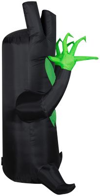 Image showing  Airblown LightShow Inflatable Black Tree with Micro LED Lights