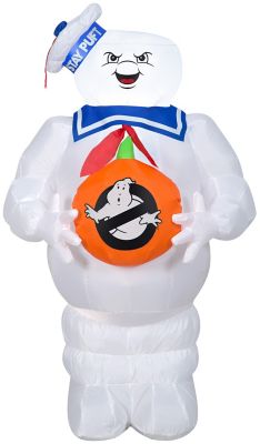 Gemmy Airblown Inflatable Ghostbusters Stay Puft with Jack-O'-Lantern