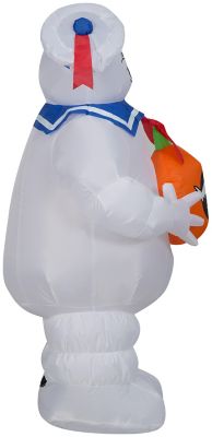 Image showing  Airblown Inflatable Ghostbusters Stay Puft with Jack-O'-Lantern