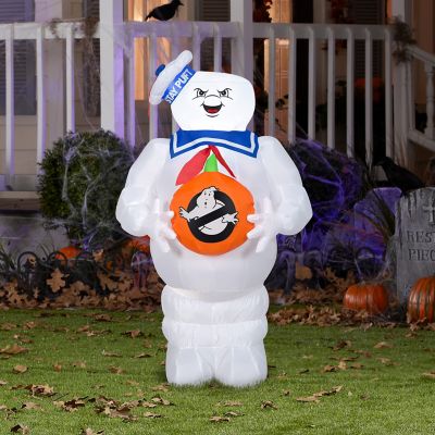 Image showing  Airblown Inflatable Ghostbusters Stay Puft with Jack-O'-Lantern