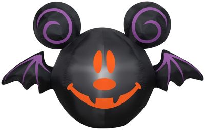 Gemmy Airblown Inflatable Mickey Mouse as Jack-O-Lantern Bat