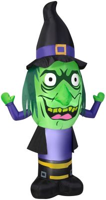 Gemmy Airblown Inflatable Stumpy Witch Head