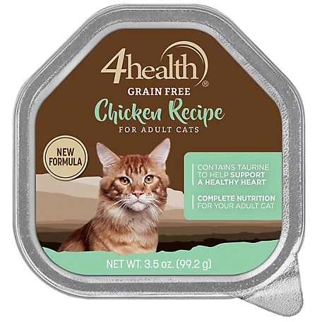 4health Grain Free Adult Chicken Recipe Wet Cat Food, 3.5 oz.