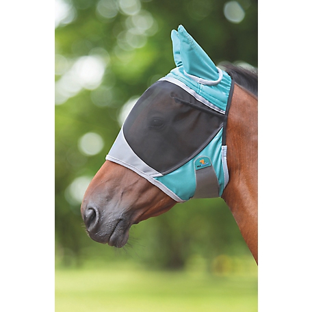 Shires Equestrian Products Deluxe Horse Fly Mask with Ears