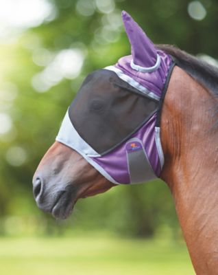Shires Equestrian Products Deluxe Horse Fly Mask with Ears