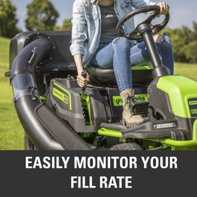 Image showing 5 th Greenworks Pro 42 in. Double Bagger for Zero-Turn Mower and Riding Lawn Mower